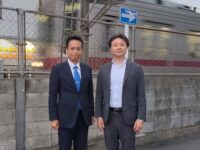 間中倫平議員と密閉式公衆喫煙所設置に適した場所探し