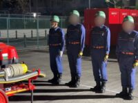 本年の消防団操法訓練第1日目