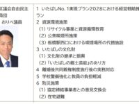 3/16(月)の総括質問の一部概要報告