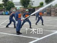 消防団操法大会事前訓練