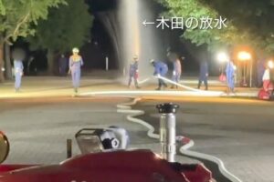 昨日の消防団操法訓練