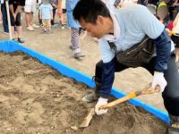 蓮沼東町会の「ミニしおひがり大会」