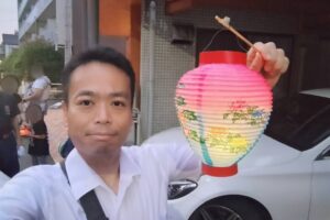 清水町会「お盆提灯行列」