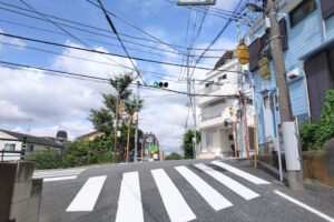 徳石公園横の交差点に歩行者用の信号機設置を実現