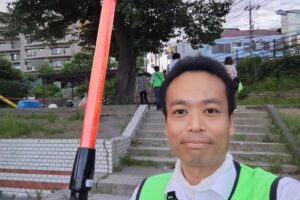 先月末の地域の夜間合同パトロール