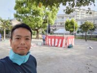 清水北町会納涼盆踊り大会の撤収作業😃