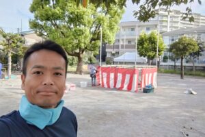 清水北町会納涼盆踊り大会の撤収作業😃