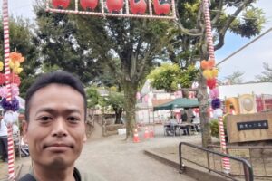 本日も徳丸ヶ丘公園にて、徳丸三交会盆踊り大会