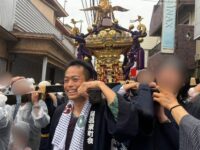 昨日の蓮沼氷川神社禮大祭での神輿渡御