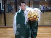 徳丸三ツ和会の寿獅子舞の練習😃